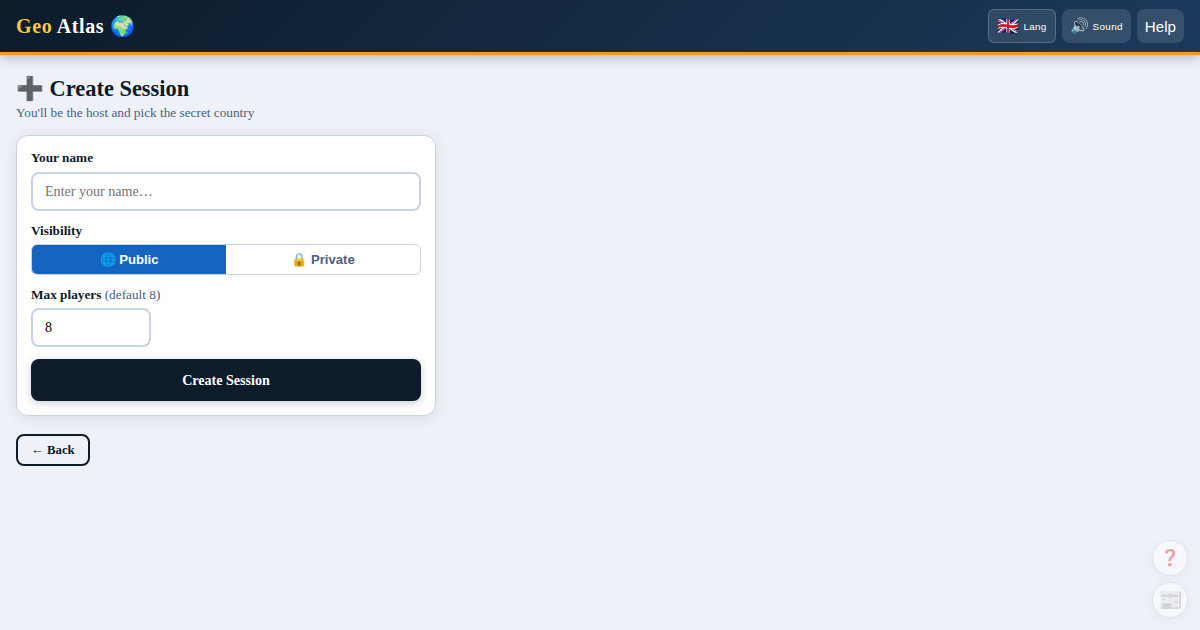 Creating a Multiplayer Session